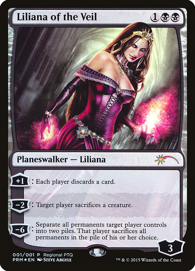 Liliana of the Veil (Regional PTQ) [Pro Tour Promos] | North of Exile Games