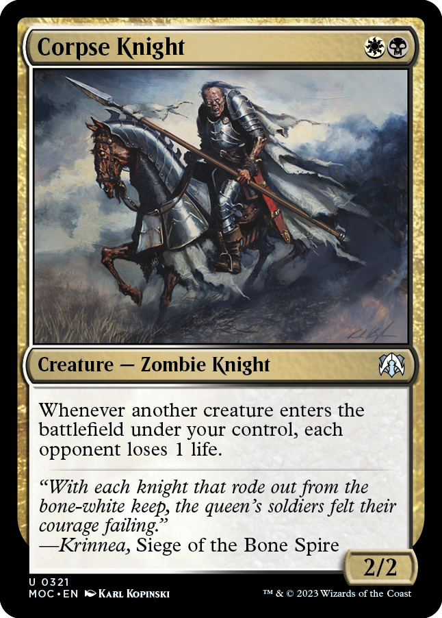 Corpse Knight [March of the Machine Commander] | North of Exile Games