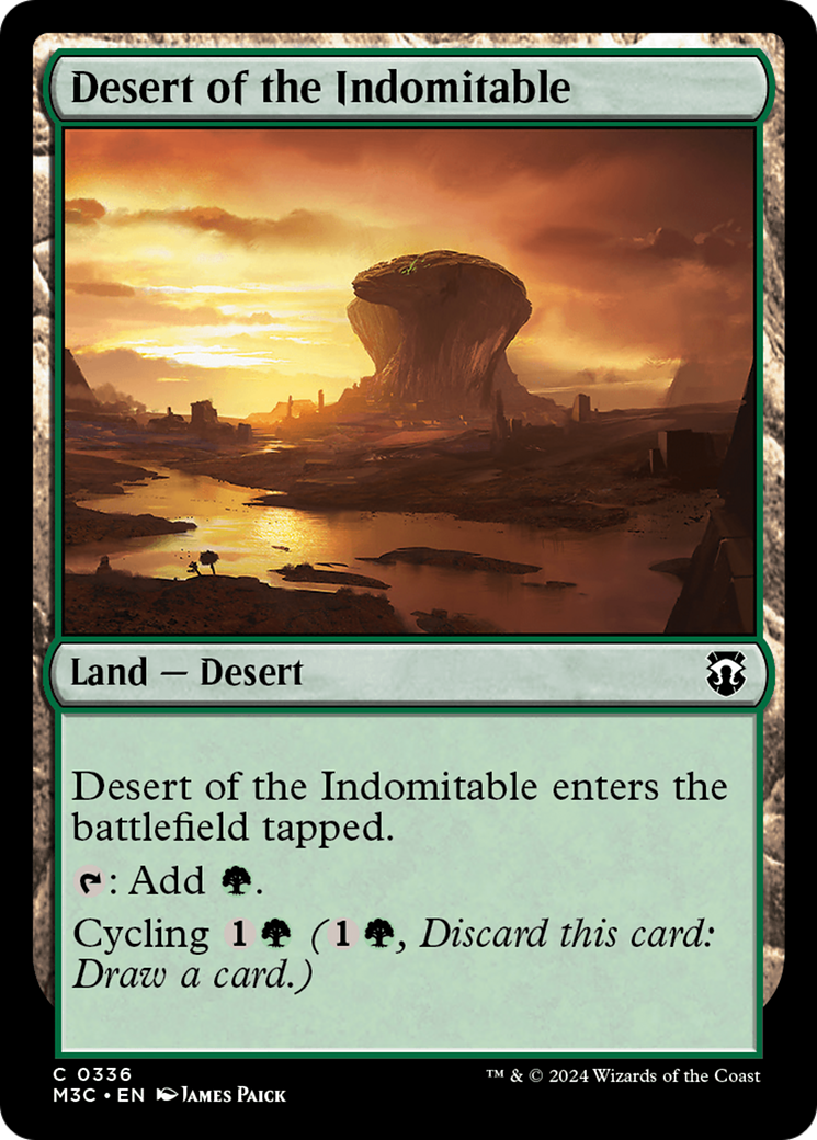 Desert of the Indomitable (Ripple Foil) [Modern Horizons 3 Commander] | North of Exile Games