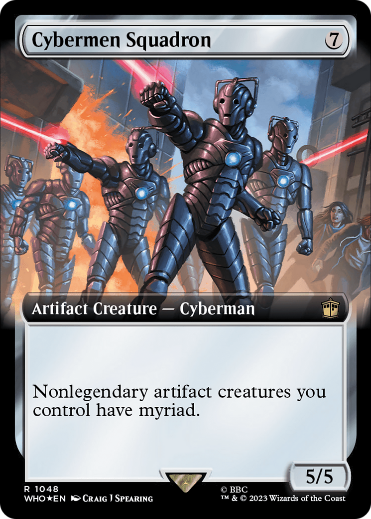 Cybermen Squadron (Extended Art) (Surge Foil) [Doctor Who] | North of Exile Games