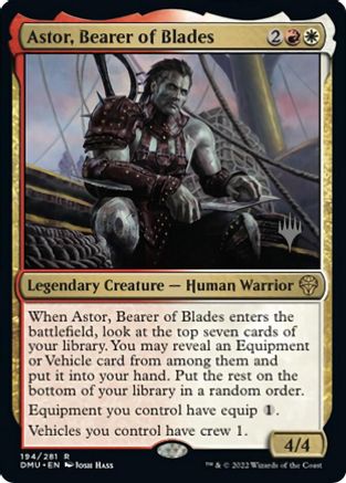 Astor, Bearer of Blades (Promo Pack) [Dominaria United Promos] | North of Exile Games
