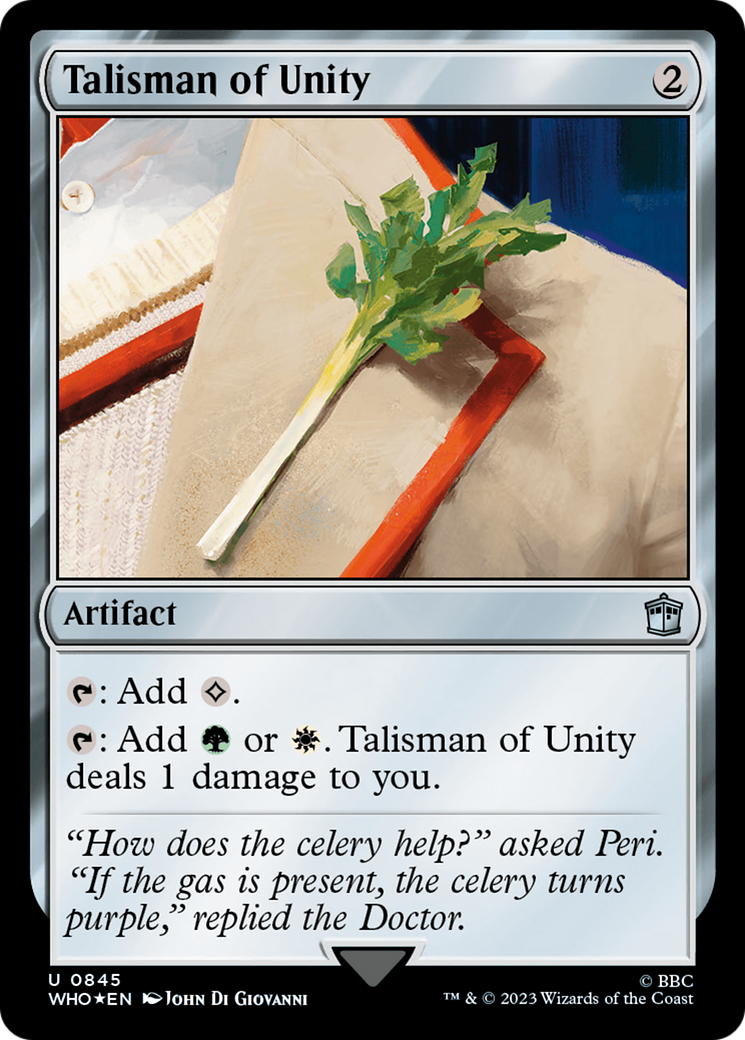 Talisman of Unity (Surge Foil) [Doctor Who] | North of Exile Games