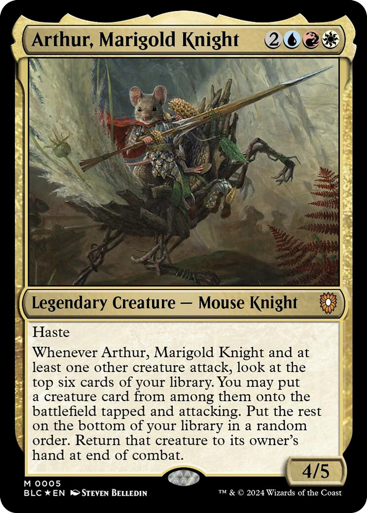Arthur, Marigold Knight [Bloomburrow Commander] | North of Exile Games