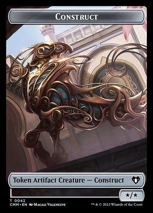 Treasure // Construct (0042) Double-Sided Token [Commander Masters Tokens] | North of Exile Games