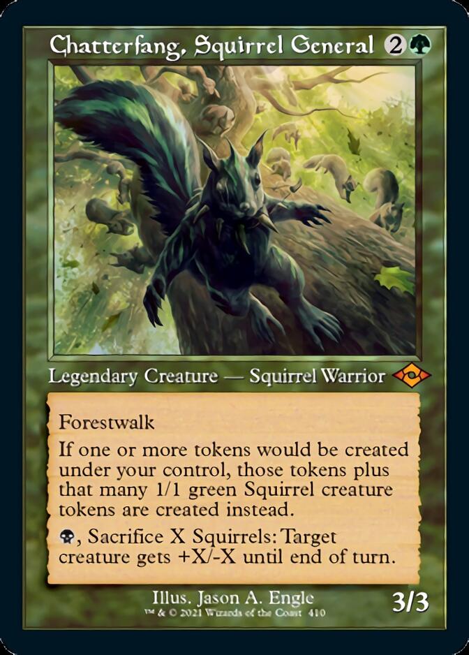 Chatterfang, Squirrel General (Retro Foil Etched) [Modern Horizons 2] | North of Exile Games