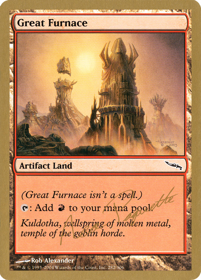 Great Furnace (Aeo Paquette) [World Championship Decks 2004] | North of Exile Games