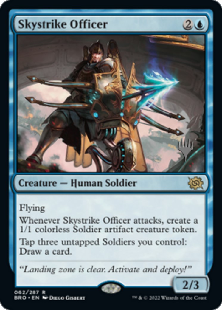 Skystrike Officer (Promo Pack) [The Brothers' War Promos] | North of Exile Games