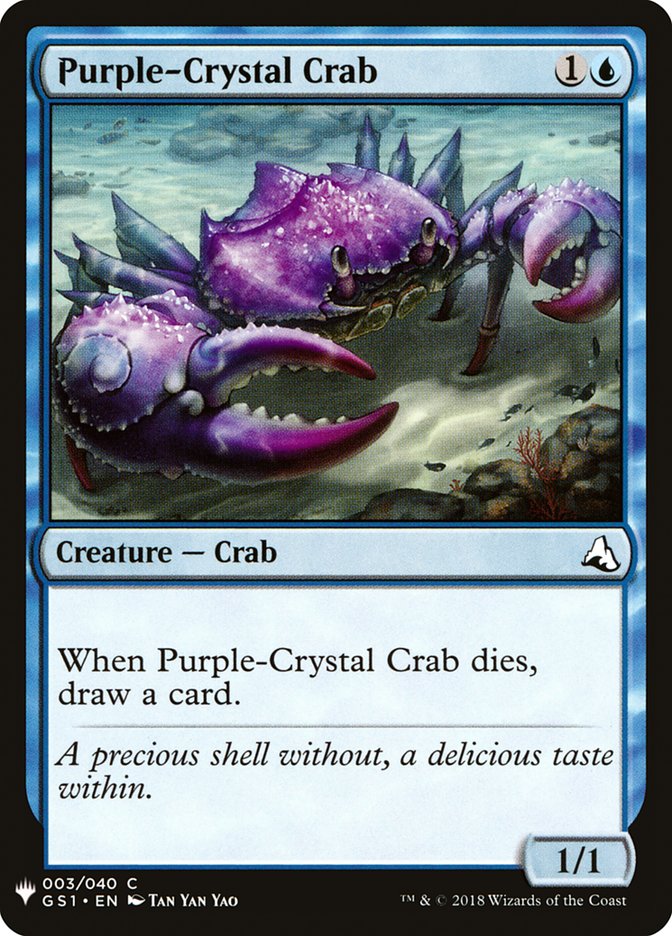 Purple-Crystal Crab [Mystery Booster] | North of Exile Games