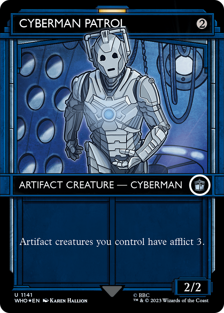 Cyberman Patrol (Showcase) (Surge Foil) [Doctor Who] | North of Exile Games