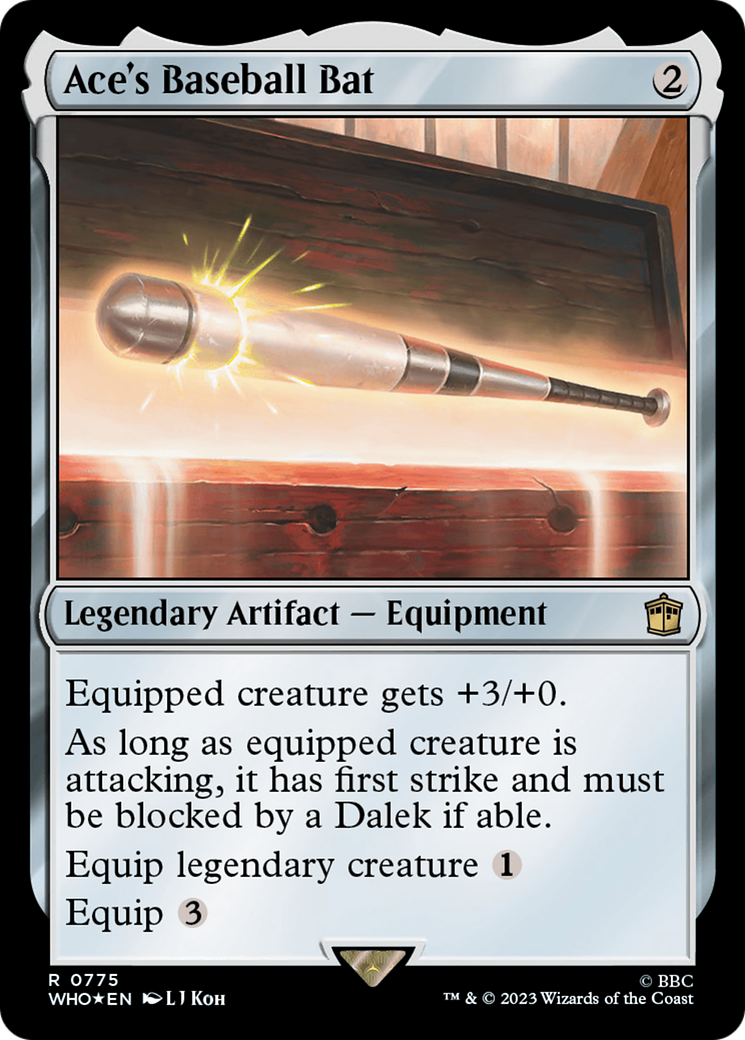 Ace's Baseball Bat (Surge Foil) [Doctor Who] | North of Exile Games