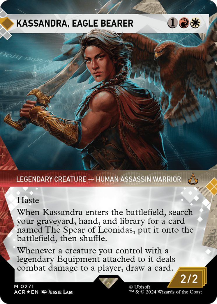 Kassandra, Eagle Bearer (Showcase) (Textured Foil) [Assassin's Creed] | North of Exile Games