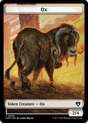 Phyrexian Golem // Ox Double-Sided Token [Commander Masters Tokens] | North of Exile Games