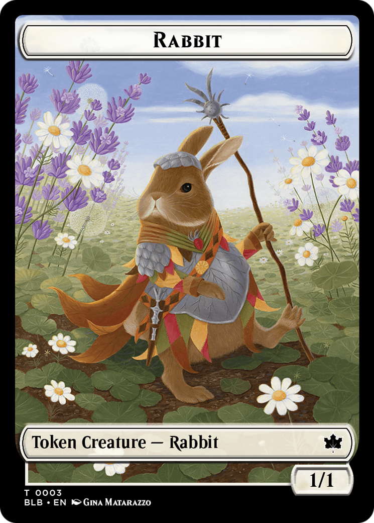 Rabbit // Treasure Double-Sided Token [Bloomburrow Tokens] | North of Exile Games