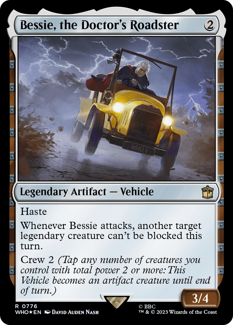 Bessie, the Doctor's Roadster (Surge Foil) [Doctor Who] | North of Exile Games