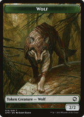 Wolf // Mordenkainen Emblem Double-Sided Token [Dungeons & Dragons: Adventures in the Forgotten Realms Tokens] | North of Exile Games