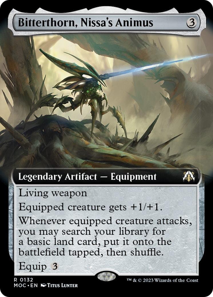 Bitterthorn, Nissa's Animus (Extended Art) [March of the Machine Commander] | North of Exile Games