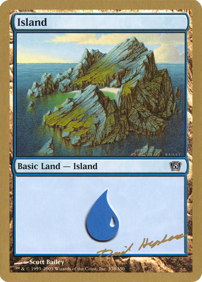 Island (dh338) (Dave Humpherys) [World Championship Decks 2003] | North of Exile Games