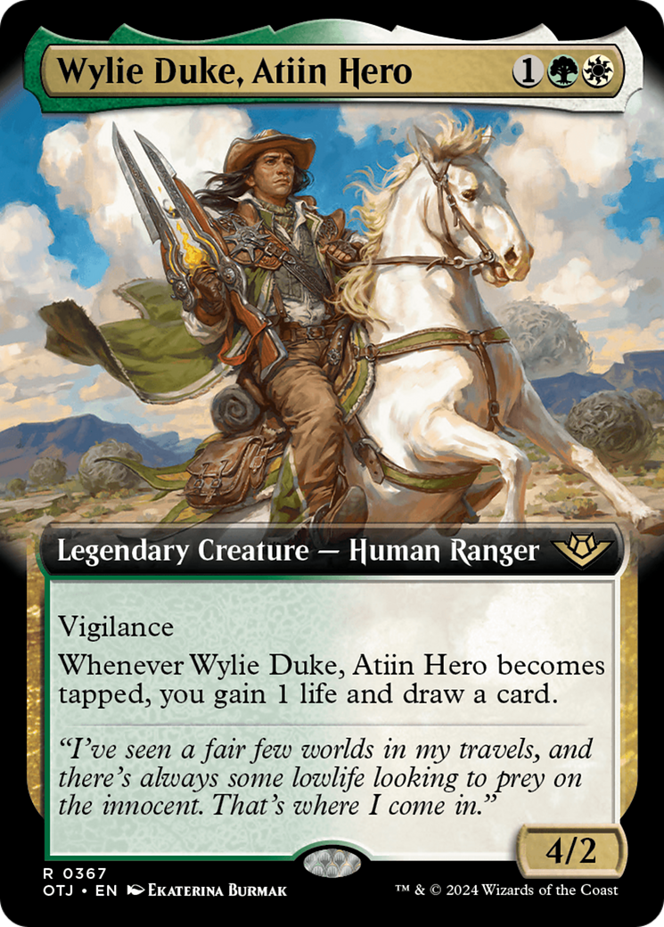Wylie Duke, Atiin Hero (Extended Art) [Outlaws of Thunder Junction] | North of Exile Games
