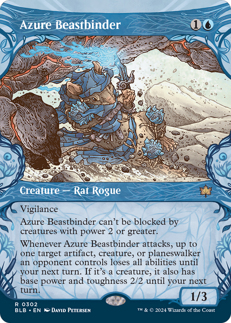 Azure Beastbinder (Showcase) [Bloomburrow] | North of Exile Games