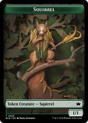 Squirrel // Food Double-Sided Token [Bloomburrow Tokens] | North of Exile Games