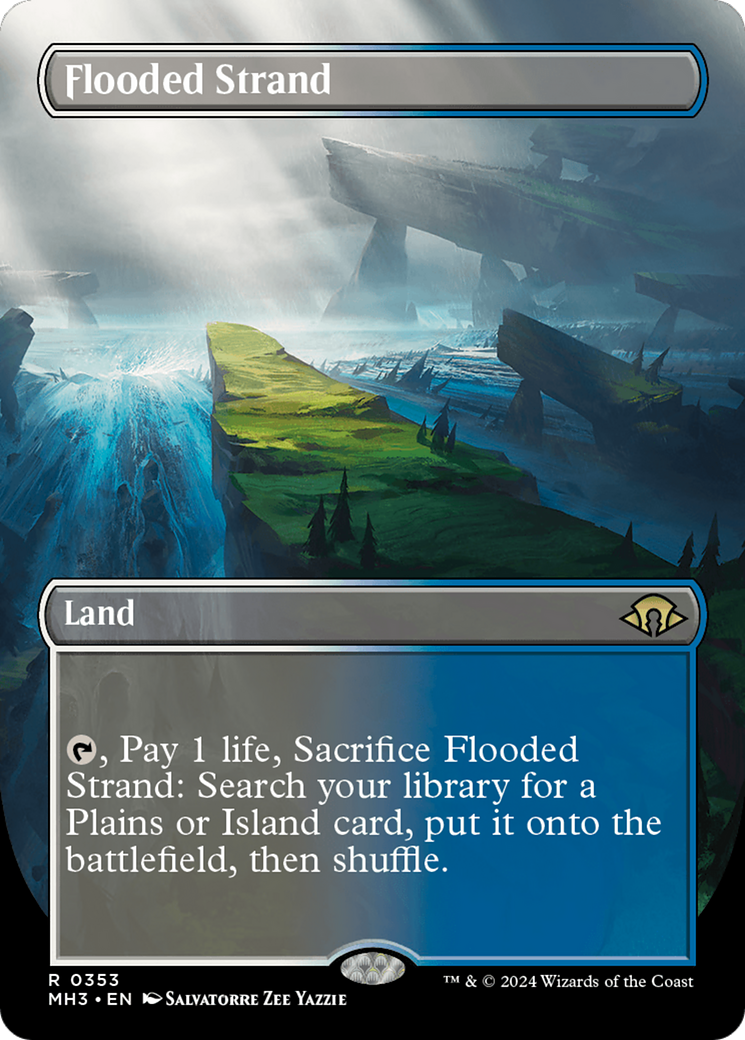 Flooded Strand (Borderless) [Modern Horizons 3] | North of Exile Games