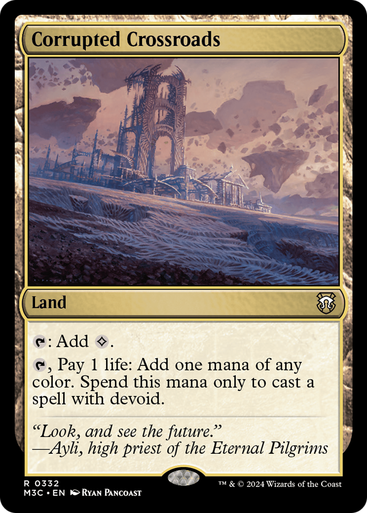 Corrupted Crossroads (Ripple Foil) [Modern Horizons 3 Commander] | North of Exile Games