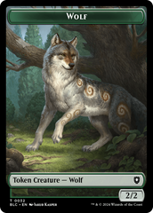 Goat // Wolf (032) Double-Sided Token [Bloomburrow Commander Tokens] | North of Exile Games