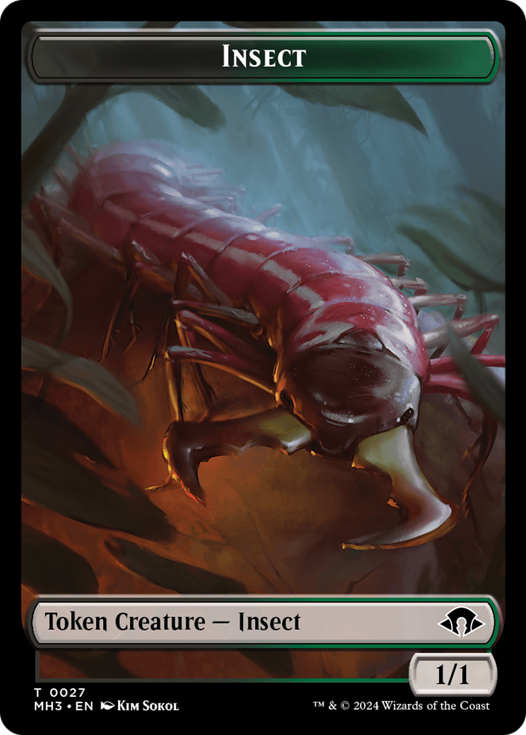 Insect Token (0027) [Modern Horizons 3 Tokens] | North of Exile Games