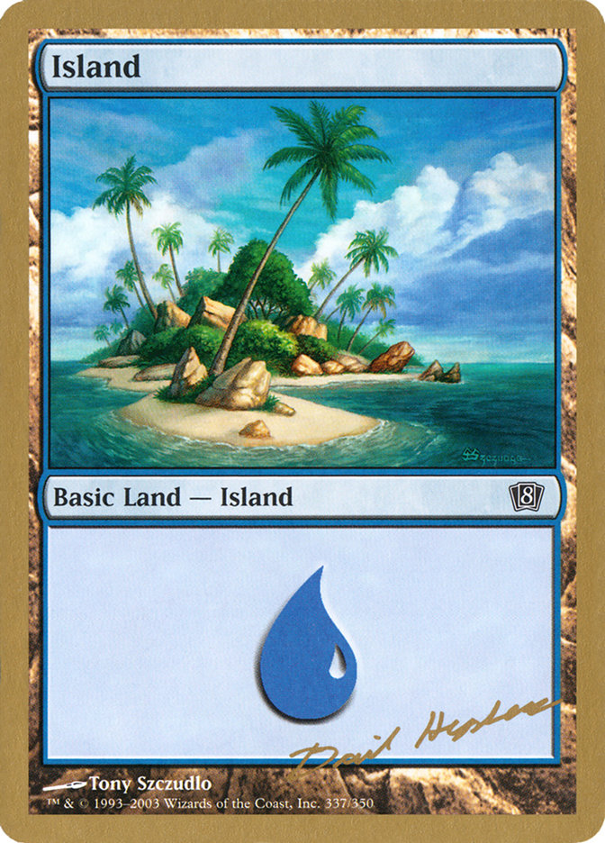 Island (dh337) (Dave Humpherys) [World Championship Decks 2003] | North of Exile Games