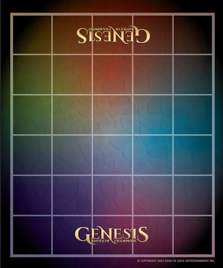 Playmat: Genesis: Battle of Champions 2023 | North of Exile Games