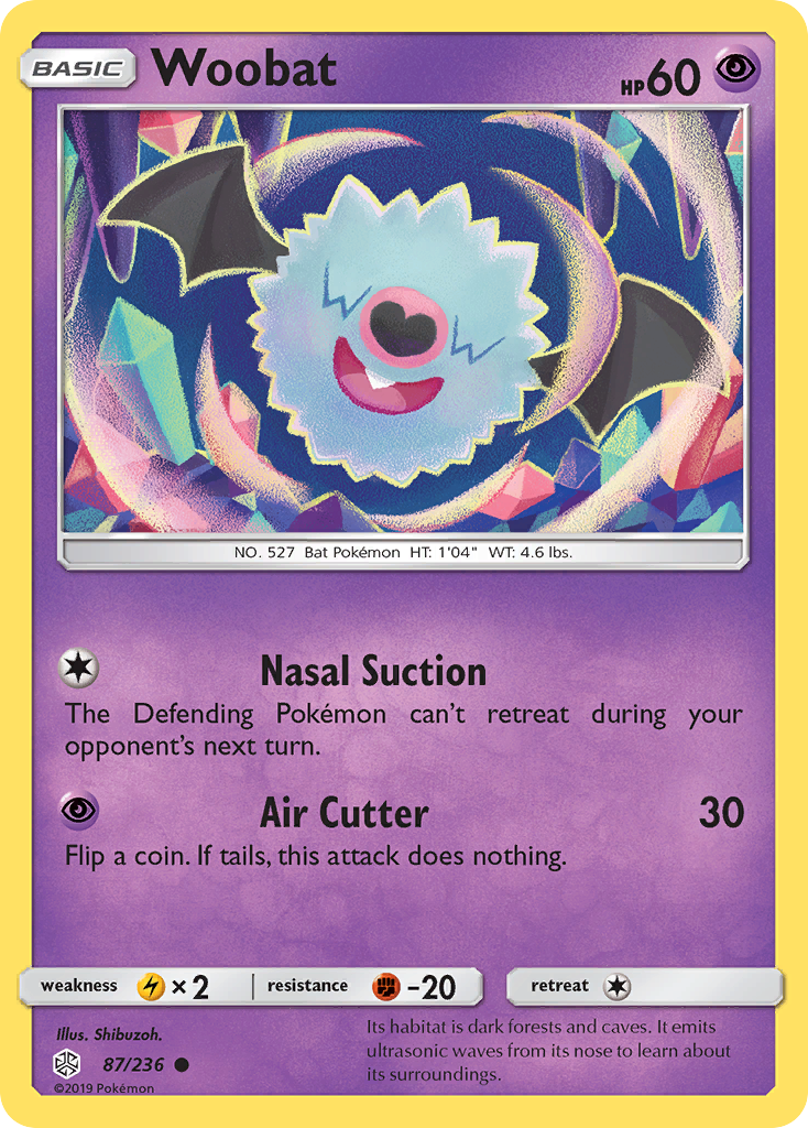 Woobat (87/236) [Sun & Moon: Cosmic Eclipse] | North of Exile Games
