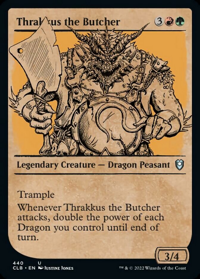 Thrakkus the Butcher (Showcase) [Commander Legends: Battle for Baldur's Gate] | North of Exile Games