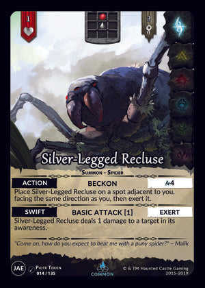Silver-Legged Recluse (JAE,  14/135) | North of Exile Games
