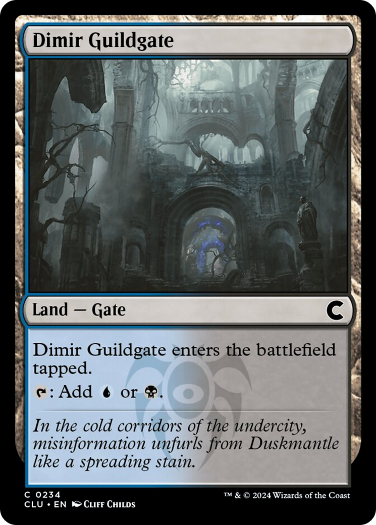 Dimir Guildgate [Ravnica: Clue Edition] | North of Exile Games