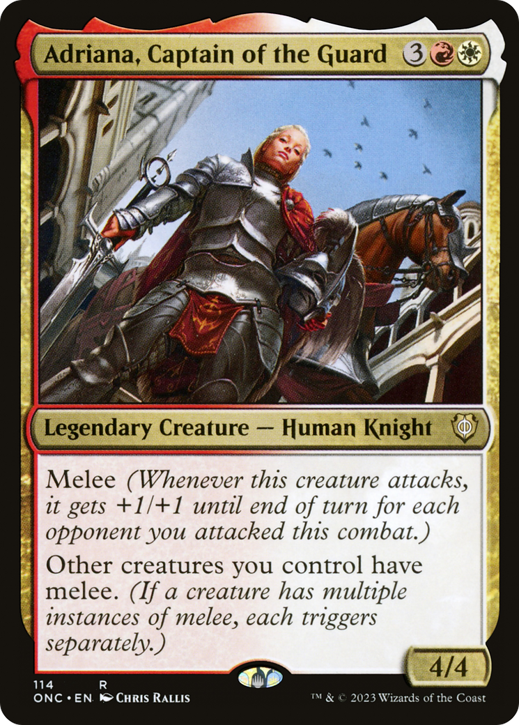 Adriana, Captain of the Guard [Phyrexia: All Will Be One Commander] | North of Exile Games