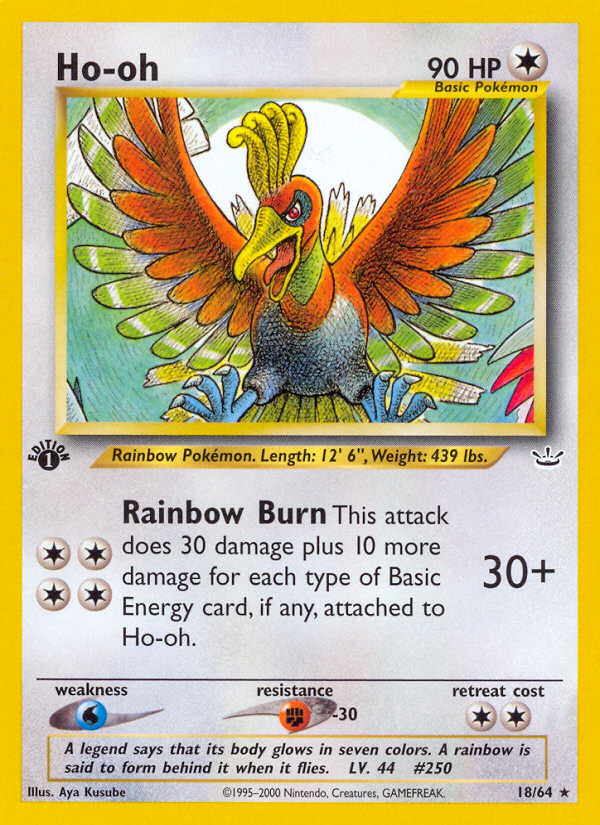 Ho-oh (18/64) [Neo Revelation 1st Edition] | North of Exile Games