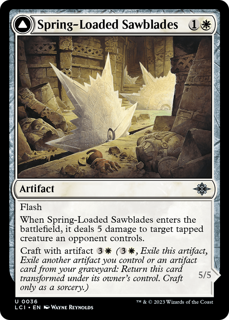 Spring-Loaded Sawblades // Bladewheel Chariot [The Lost Caverns of Ixalan] | North of Exile Games