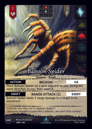 Baboon Spider (JAE, 48/135) | North of Exile Games
