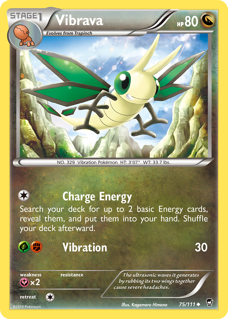 Vibrava (75/111) [XY: Furious Fists] | North of Exile Games