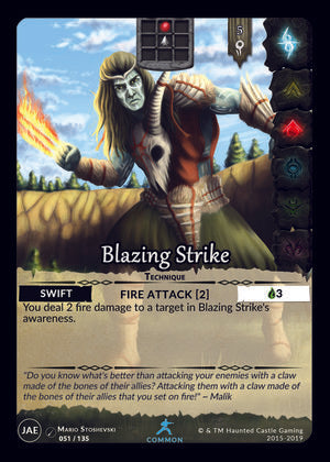 Blazing Strike (JAE, 51/135) | North of Exile Games