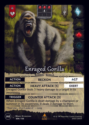 Enraged Gorilla (JAE,  54/135) | North of Exile Games