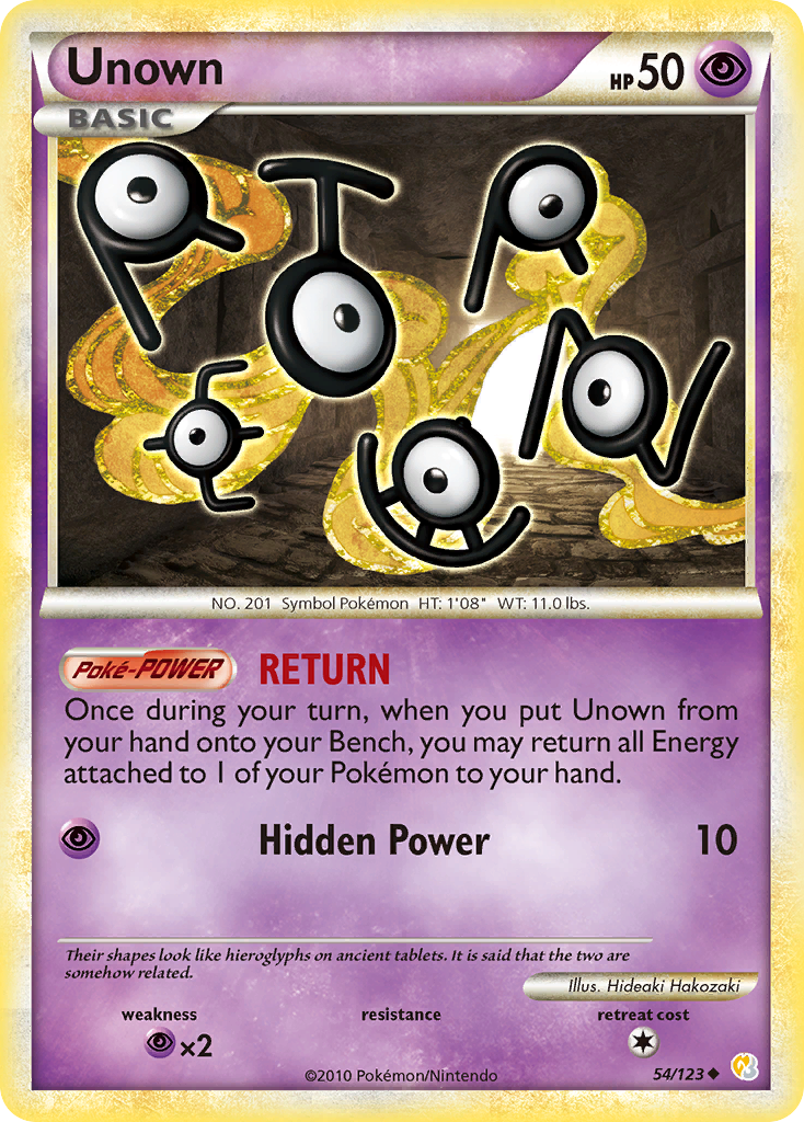 Unown (54/123) [HeartGold & SoulSilver: Base Set] | North of Exile Games