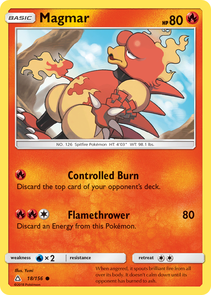 Magmar (18/156) [Sun & Moon: Ultra Prism] | North of Exile Games