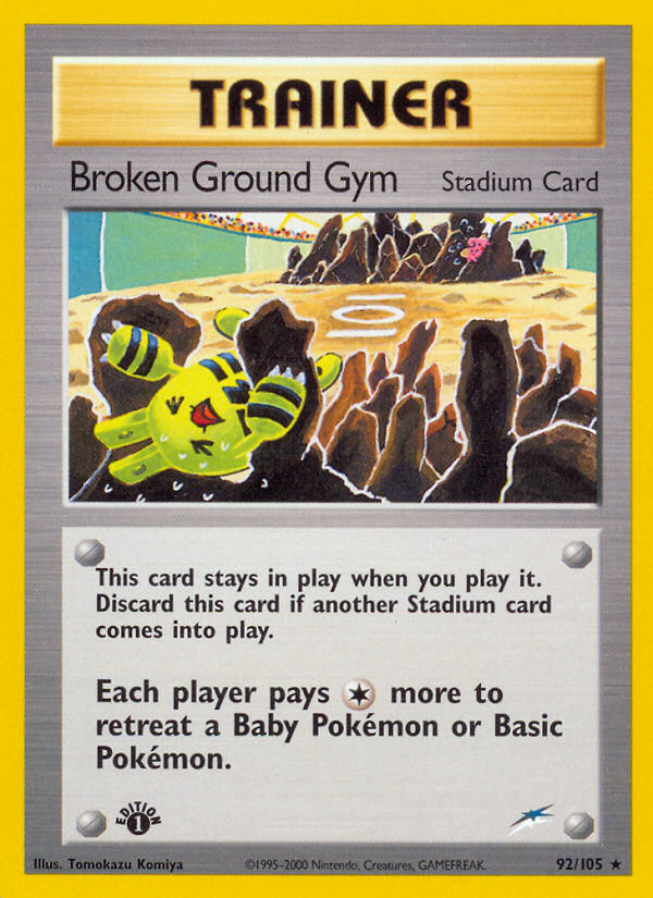 Broken Ground Gym (92/105) [Neo Destiny 1st Edition] | North of Exile Games