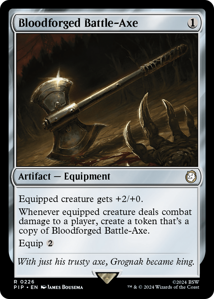 Bloodforged Battle-Axe [Fallout] | North of Exile Games