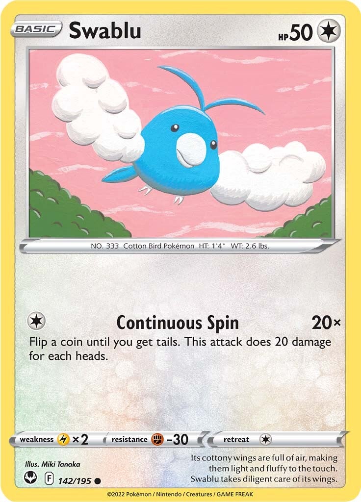 Swablu (142/195) [Sword & Shield: Silver Tempest] | North of Exile Games