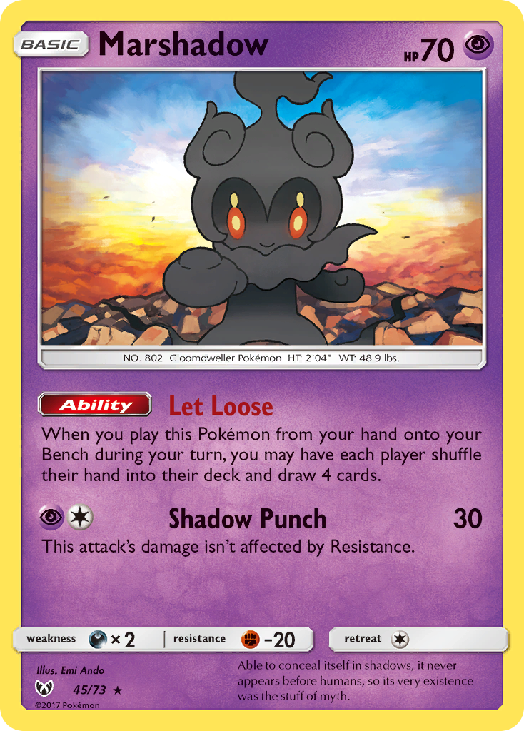 Marshadow (45/73) [Sun & Moon: Shining Legends] | North of Exile Games