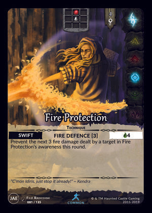 Fire Protection (JAE,  81/135) | North of Exile Games