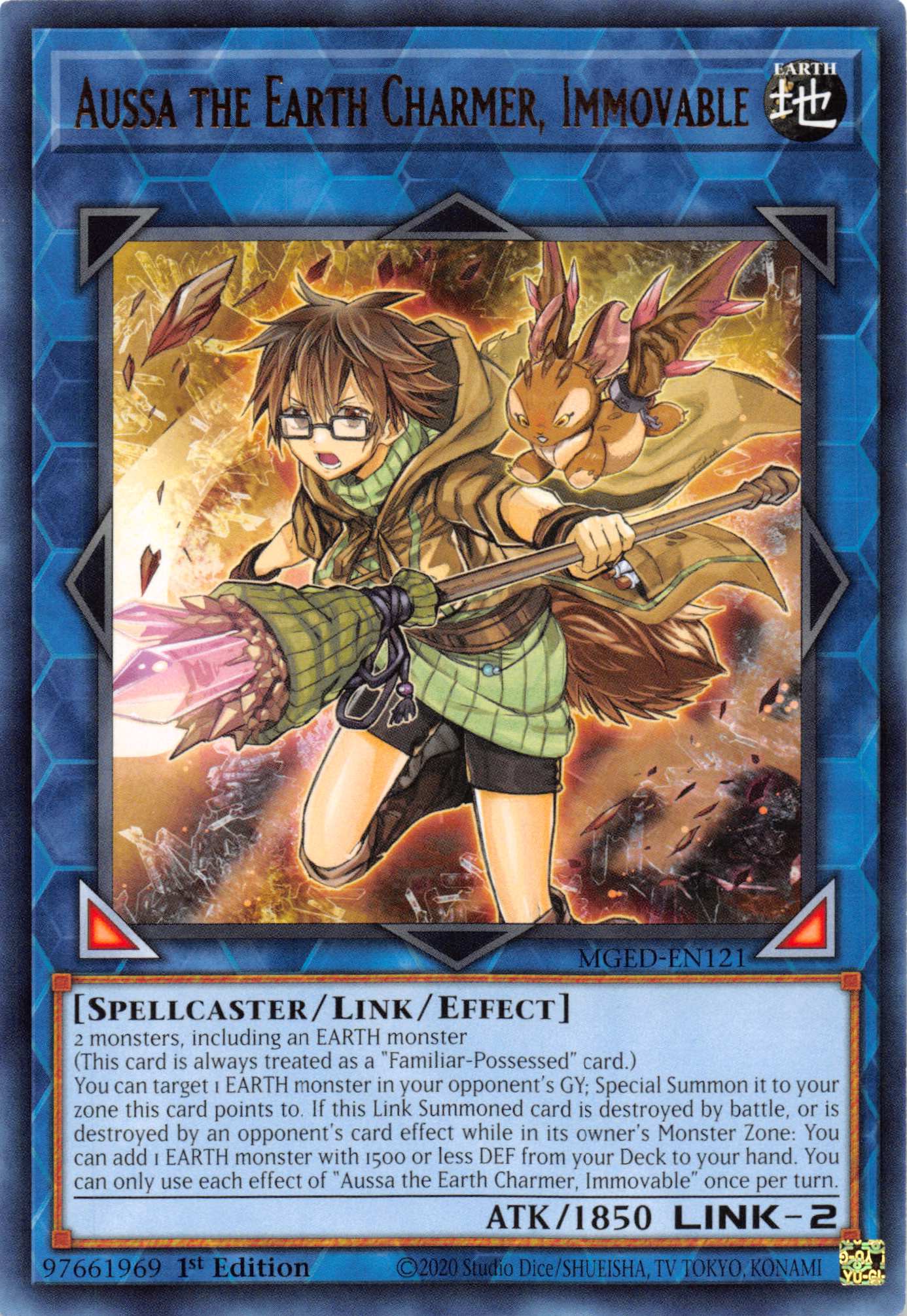 Aussa the Earth Charmer, Immovable [MGED-EN121] Rare | North of Exile Games