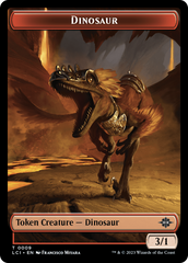 Gnome // Dinosaur (0009) Double-Sided Token [The Lost Caverns of Ixalan Tokens] | North of Exile Games
